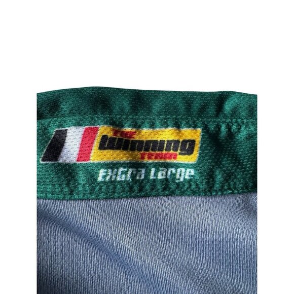 Roush Fenway Racing Ford NASCAR Men Sz XL Black Green 1/4 Zip Pullover Shirt VTG - Picture 4 of 12